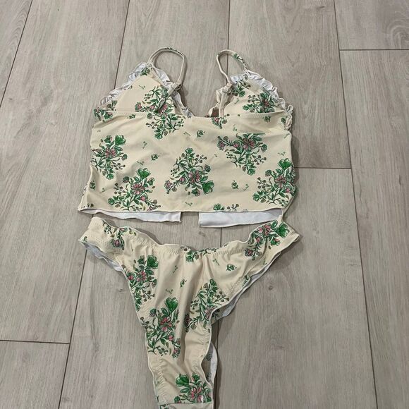 seamoly Women's Tankinis Striped Halter String Tie Side 2 Piece Tankini Sets Swi - Picture 2 of 7